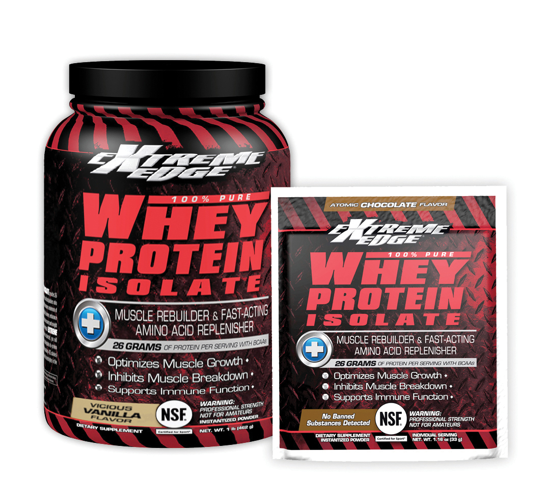 Extreme Edge 100% Pure Whey Protein Isolate by Bluebonnet