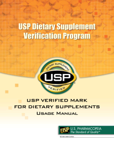 USP Responds To Actions Regarding Supplements Containing Drugs