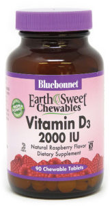 EarthSweet Chewables Vitamin D3 2000 IU by Bluebonnet Nutrition