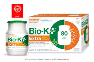 Bio-K+’s Extra Cognition with Cereboost Voted U.S. Probiotic Product of the Year